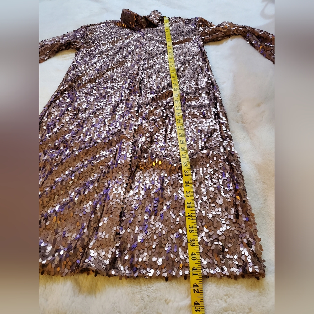 On Twelfth Sequin Duster Size Medium - image 4